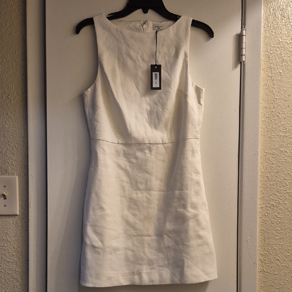 Babaton Aritzia White Mini Dress